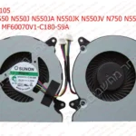 מאוורר למחשב נייד אסוס (לאסוס) Asus N550 N550J N550JA N550JK N550JV N750 N550L N550LF MF60070V1-C180-S9A – קירור יעיל ושקט למעבד | CPU Cooling Fan